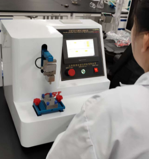 上海理涛为上海某检测机构提供注射针针尖刺穿力测试仪上门培训